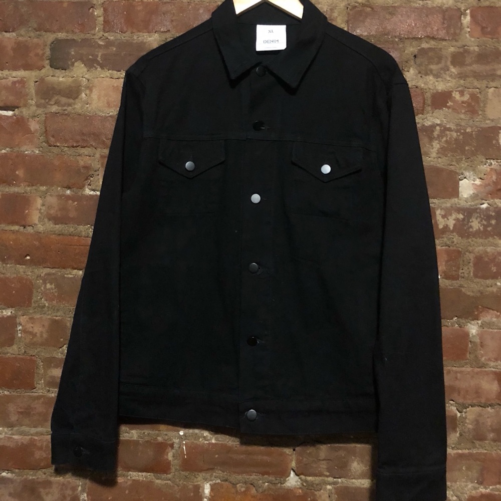 American Apparel XL Black Denim Jacket. Men’s